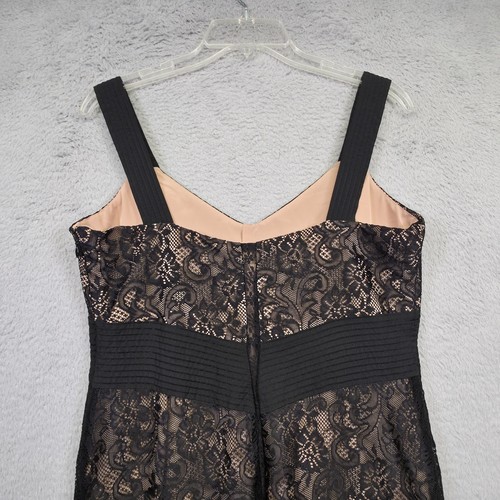 Ann Taylor Loft Dress Womens 10 Black Lace Whimsigoth Gothic Romantic Cocktail - Picture 14 of 17