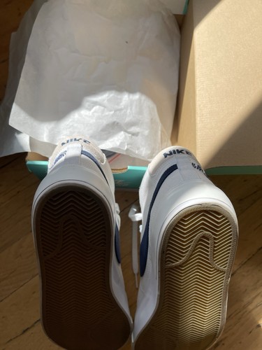 Nike SB Zoom Blazer Mid Edge White/Midnight Blue Mens Trainers Uk 9.5 - Picture 15 of 23