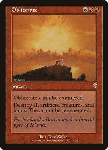 Obliterate - Foil INV LP MTG - Picture 1 of 1