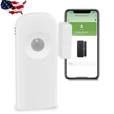 Smart WiFi Window Door Contact Door Motion Sensors Pack For App Home Security🆕