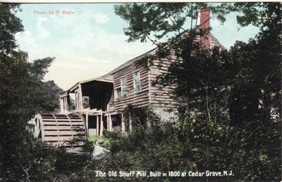 Nj Cedar Grove Old Snuff Mill Built In 1800 Postcard Ebay