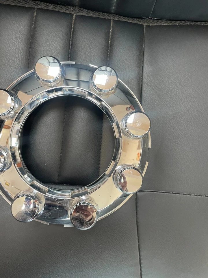 ХРОМИРОВАННЫЙ ЦЕНТРАЛЬНЫЙ КОЛПАК FORD F250/350 (1) ОТ ОРИГИНАЛЬНОГО ПРОИЗВОДИТЕЛЯ ДЛЯ 2007-2010 4X4 ПЕРЕДНИЙ P#7C341A096RB - Изображение 3 из 4