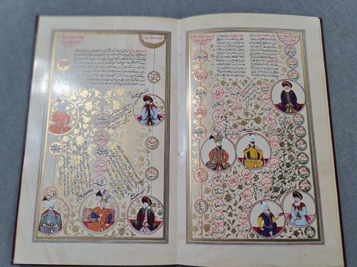 facsimile of a manuscript book Subhatu'l- Ahbar on ottoman sultans 1968 miniat - Picture 7 of 21