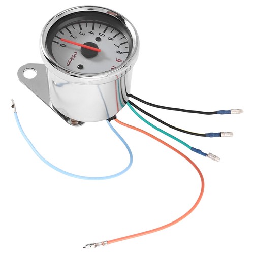 Universal Motorrad Roller 13000 RPM Analog Tachometer Lehre Nachtlicht N5T57115 - Bild 5 von 8