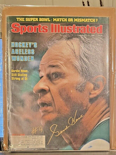 Gordie Howe Signed Sports Illustrated SI Magazine 1/21/80 - Picture 2 of 5