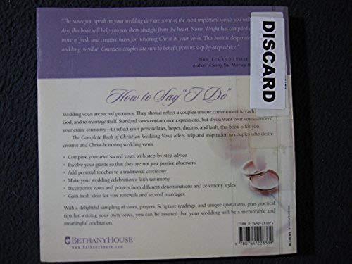 The Complete Book of Christian Wedding Vows: The Importance of How You Say "I .. - Picture 2 of 2