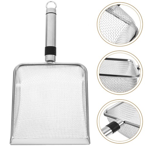 Stainless Steel Cat Litter Shovel Sifting Scoop Sifter Fine Poop Scooper - Picture 6 of 12