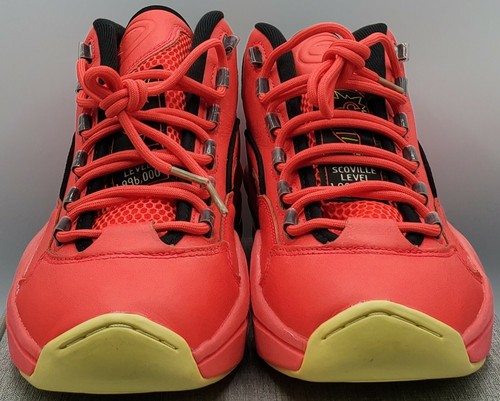 REEBOK QUESTION MID 'HOT ONES' MEN'S SIZE 9.5 BASKETBALL SNEAKERS (GV7093) RARE - Picture 7 of 9