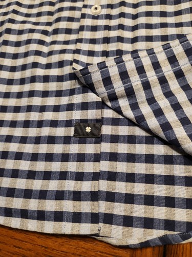 LUCKY BRAND LONG SLEEVE BUTTON-DOWN SLIM FIT SHIRT YOUTH 14-14 1/2 S/P BLUE - Picture 8 of 11