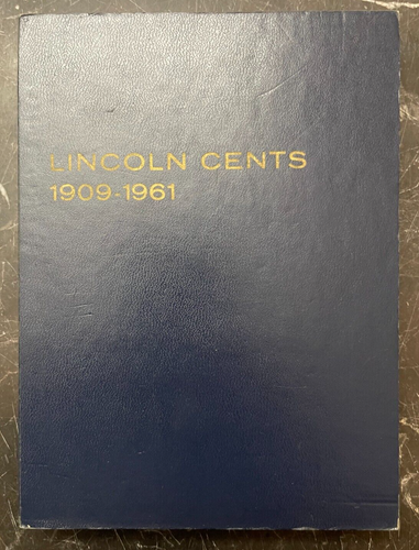 Whitman Bücherregal Münzalbum Lincoln Cents 1909 - 1961 - 58 Münzen insgesamt