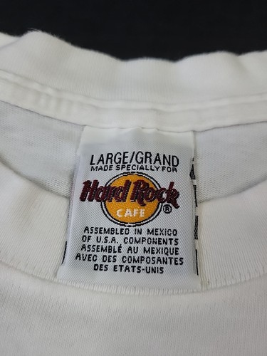 Vintage 2000 Santana Hard Rock Cafe Mullet Graphic T-Shirt, L, 21x28", White - Picture 14 of 20
