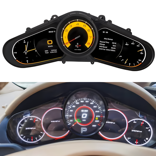 For Porsche Cayenne Digital LCD Instrument Cluster Speedometer Dashboard Panel - Picture 2 of 12