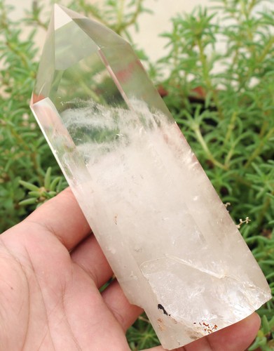 1.36lb Natural White Obelisk Quartz Crystal Stone Wand Point Reiki Healing - Picture 10 of 10