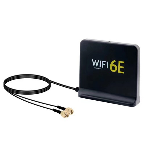 Portable 2.4G 5.8G 6G WiFi 6E Mimo Aerial With 2pcs Cable Indoor Outdoor - Zdjęcie 13 z 14