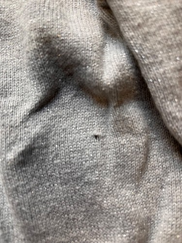 silver grey girls childrens M&S cardigan, 11-12yrs, gold jewels - Picture 5 of 5