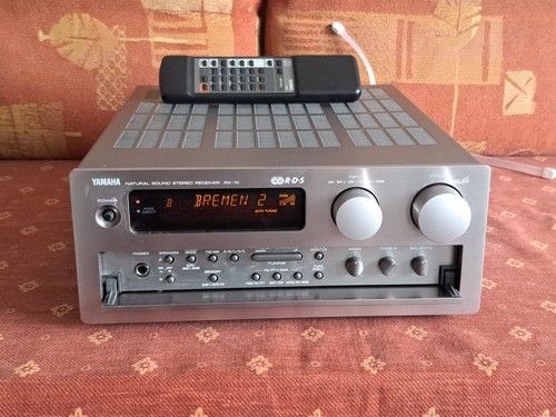 Yamaha RX-10 Natural Sound Stereo Receiver mit Fernbedienung - Silber - Bild 2 von 9