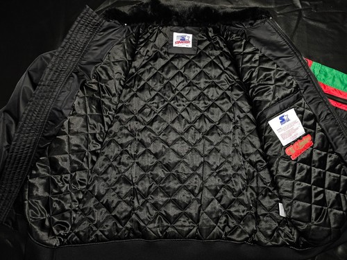 Chaqueta Detroit Pistons Starter Abrigo NBA Talla 3XL Negro Ty Mopkins BHM Gucci Navidad - Imagen 9 de 10