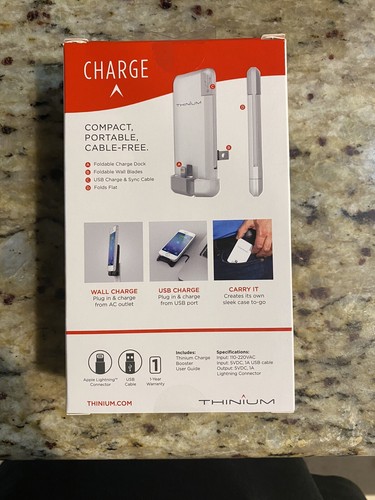 White Thinium Ultra Thin Wall Charger Iphone Ipod TC110LWH1-001 USA Seller - Picture 2 of 2