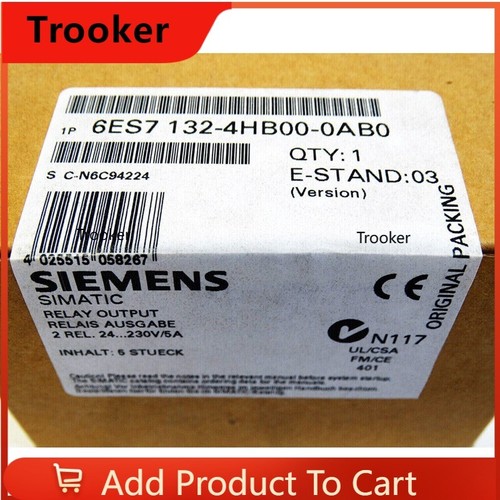 6ES7 132-4HB00-0AB0 NEW SIEMENS 6ES7132-4HB00-0AB0 ET 200S ELECTRON MODULES