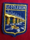 Embroidered patch, Ile d'Oléron, Charentes Maritimes (size 6.3cm x 4.6cm) 23