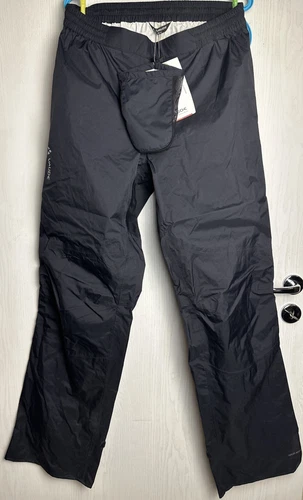 Vaude ME Herren Drop Pants Regenhose schwarz 50 / M Pants Hose, NEU