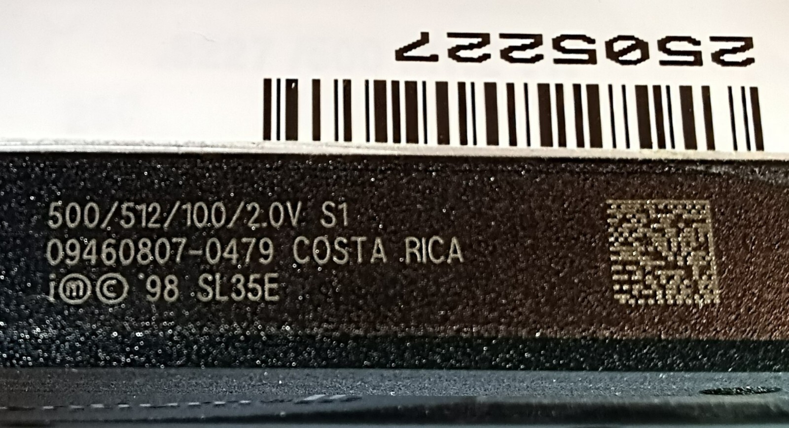 INTEL PENTIUM III 500MHZ SL365 500/512/100/2.0V S1 SLOT 1 CPU Birth Certificate - Picture 4 of 9