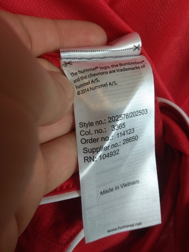 Denmark Jersey 2018 2019 Home MEDIUM Shirt Hummel ig93 - Picture 10 of 11