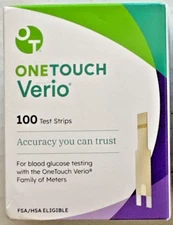 VEIRO One Touch Test Strips-100 Per Box-NEW SEALED BOX-Exp 1/31/2027-FREE SHIP