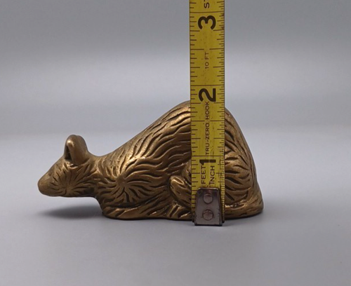 Brass Cat Figurine Vintage - Picture 6 of 7