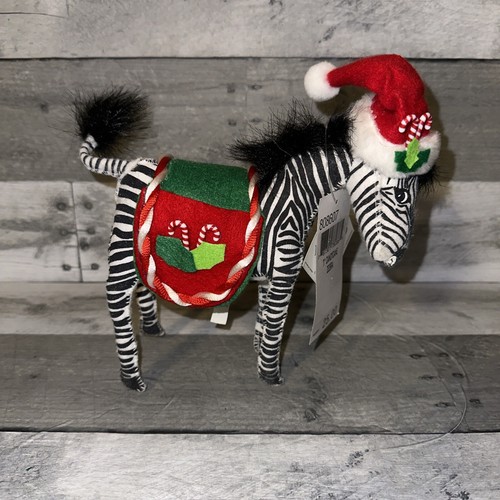 Annalee 7" Zebra Candycane Candy Cane Zoo Animal 808607 Christmas 2007 - Picture 2 of 12