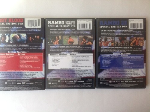 Rambo-DVD-Classical  -Movies  -US-Lot -3 Disc  - Bild 3 von 3