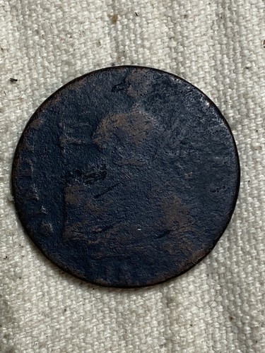 1788 Connecticut Copper Mailed Bust Left Low Grade Early Colonial Coin - Picture 2 of 4