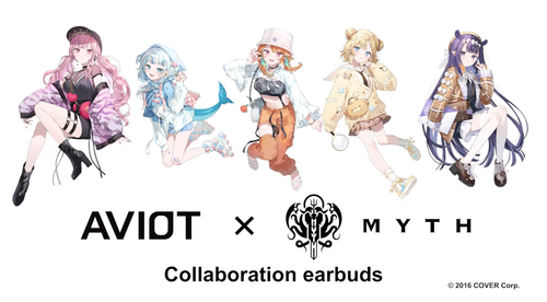 Hololive English MYTH × AVIOT, kabellose Kopfhörer, inkl. über 200 Sprachclips - Bild 8 von 23