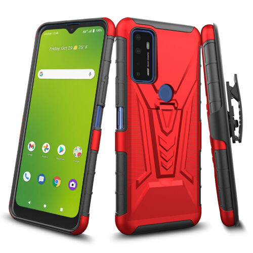 Case for Cricket Dream 5G / Innovate 5G / AT&T Radiant Max 5G Holster Belt Cover - Picture 8 of 13