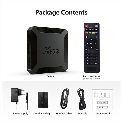Android 10.0 OS X96Q UK Smart TV BOX WIFI Allwinner 4K 3D Media Player Quad Core - Picture 12 of 12