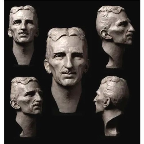 NIKOLA TESLA BÜSTE SKULPTUR FIGUR 8" STATUE ERFINDER FIGUR INGENIEUR ENERGIE - Bild 5 von 24