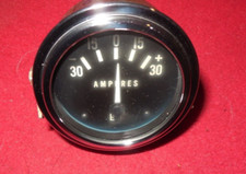 Vintage Stewart Warner 2 18 0 - 30 Ampere Amp Gauge Excellent Condition