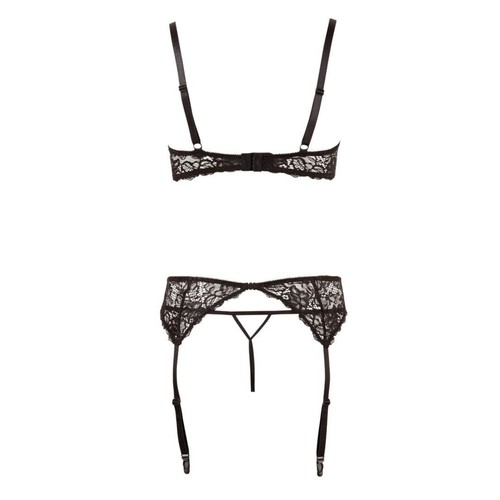 3-teiliges Hebe-Straps-Set im Mix aus Schnallen und Spitze, 80B/M - SALE - Bild 5 von 5
