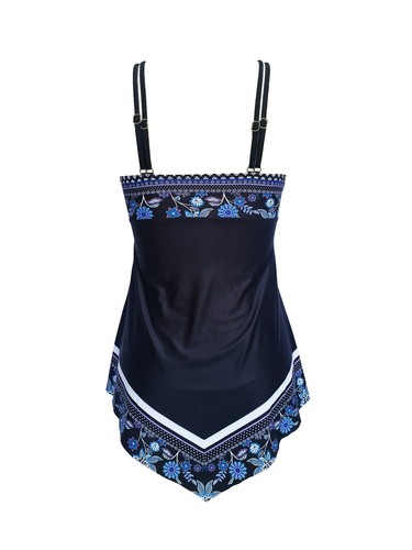 New Women Tankini Swimdress Swimsuit Beachwear Push Up Swimwear Plus Size - Picture 11 of 19