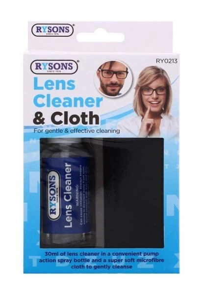 2x Optical Glasses Lens Spray Cleaner Cloth Pack Microfibre Spectacle Camera Kit