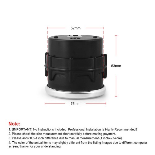 2'' 52mm Car 7 Color Backlight Pointer Psi Turbo Boost Gauge Pressure Meter 12V - Picture 2 of 8