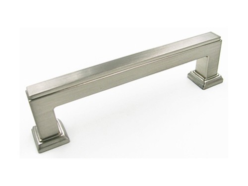 Perillas de cajón cuadradas de níquel satinado para gabinete de cocina 3 3/4"" 5"" níquel cepillado - Imagen 9 de 9