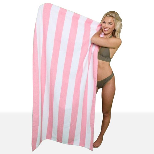 Striped Beach Towels 100% Microfiber Extra Large Sand Free Towel 100x200 cm - Picture 3 of 47