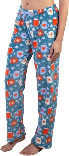 Women's Pyjama Bottoms Lounge Pants Soft Plush Cosy Fleece Size L / 14 JO&BETTE - Picture 2 of 5
