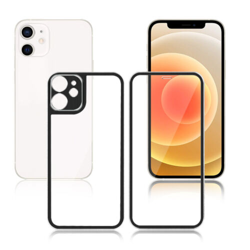 Per iPhone 12 11 XS Max XR X protezione schermo vetro temperato anteriore e posteriore 9H - Foto 2 di 43