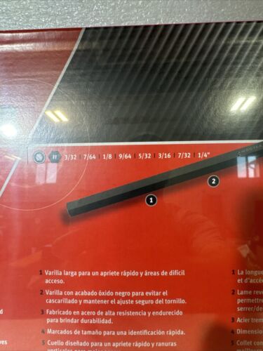 Juego de llaves hexagonales Allen Snap-on™ 3/32" - 1/4" 8 piezas extremo en forma de T-L AWSG800A - Imagen 7 de 7