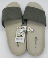 Pull & Bear Green / Beige Men's Slides Sandals Size 43 U.S. 9.5 NEW