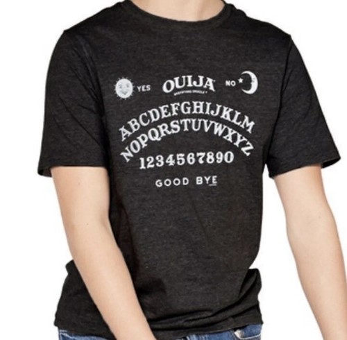 Mens Womens Ouija Board Tee Shirt Spirit Board Small Medium Black Halloween - Bild 3 von 3