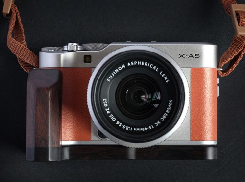 Handmade Ebony Wood Wooden Handle Grip L Plate for Fujifilm Fuji XA5 X-A5 Camera - Picture 4 of 12