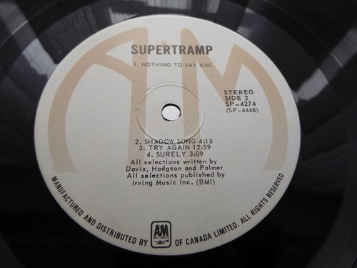 Supertramp - Supertramp (First Album) 1970 LP A&M Canada VG+/Ex! - Picture 5 of 6